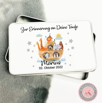 kleine Erinnerungsbox Erinnerungskiste Taufe Kommunion Firmung Arche von Lüttentüddel®